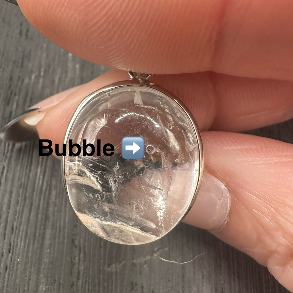 RARE Enhydro Pendant - Active Moving Bubble